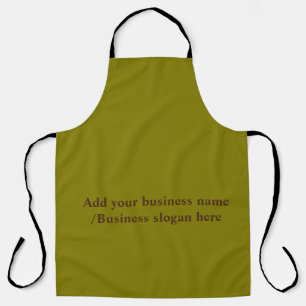 Simple elegant custom logo here company apron