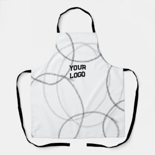 Simple elegant custom logo here company          apron