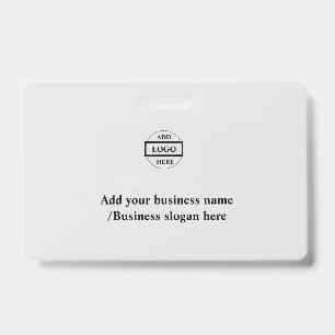 Simple elegant custom logo here company    badge ID badge