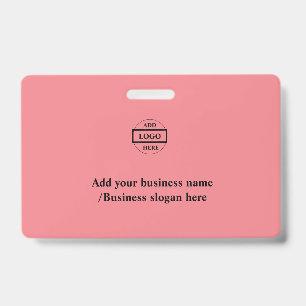 Simple elegant custom logo here company badge ID badge