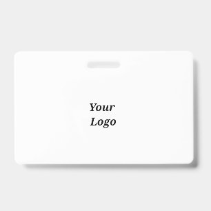 Simple elegant custom logo here company badge ID badge