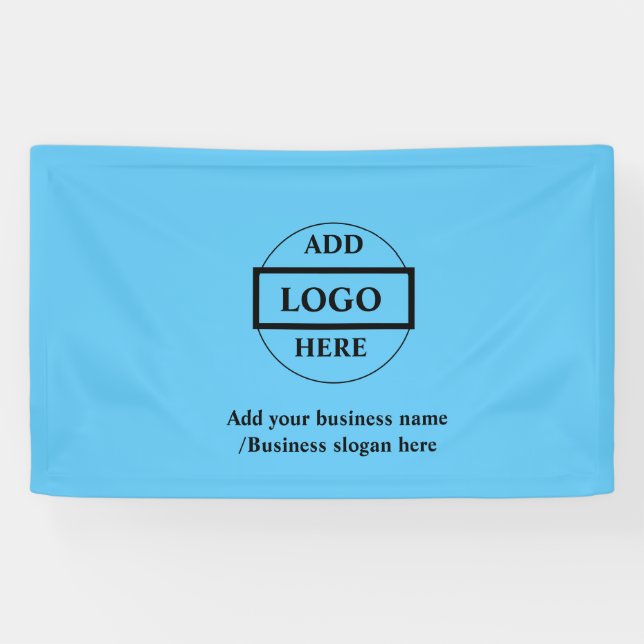 Simple elegant custom logo here company  banner (Horizontal)