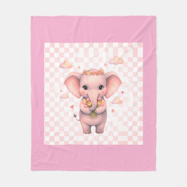 Simple elegant custom logo here company          fleece blanket (Front)