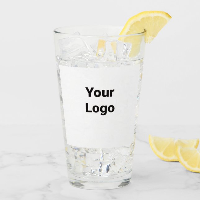 Simple elegant custom logo here company          glass (Back Ice)