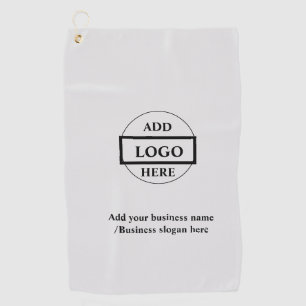 Simple elegant custom logo here company golf towel