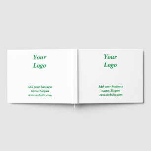 Simple elegant custom logo here company          guest book