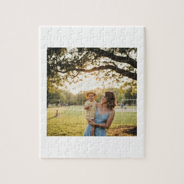 Simple elegant custom logo here company   jigsaw puzzle (Vertical)