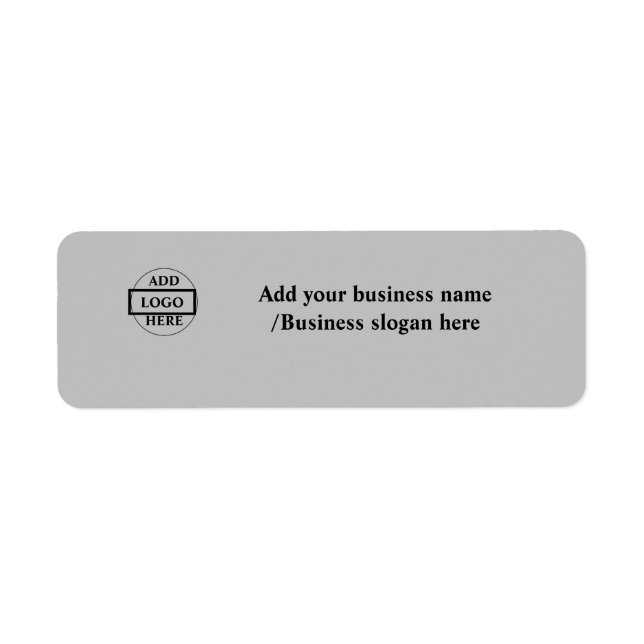 Simple elegant custom logo here company    label (Front)