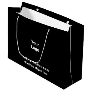 Simple elegant custom logo here company      large gift bag