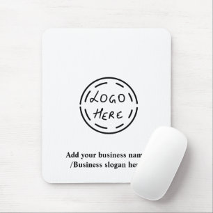Simple elegant custom logo here company mouse pad