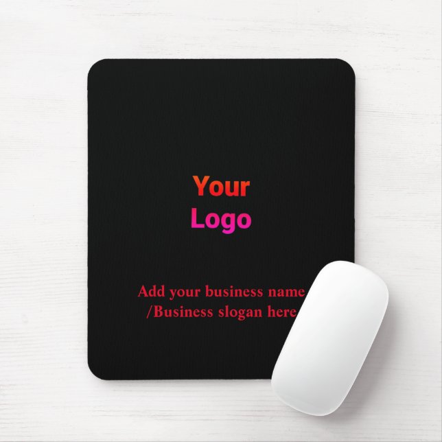 Simple elegant custom logo here company     mouse  pad (With Mouse)