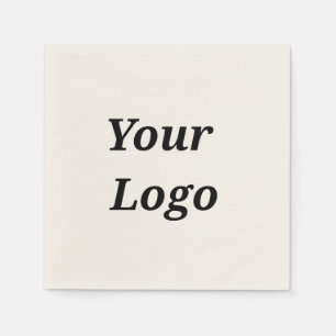 Simple elegant custom logo here company napk napkin