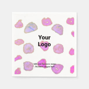 Simple elegant custom logo here company napkin
