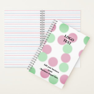 Simple elegant custom logo here company noteboo notebook