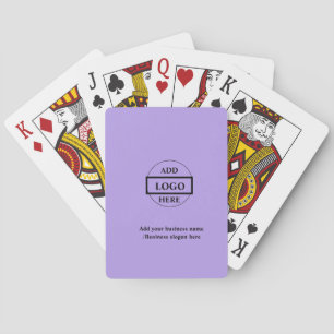 Simple elegant custom logo here company playing cards