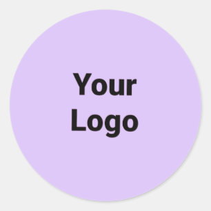 Simple elegant custom logo here company social   c classic round sticker