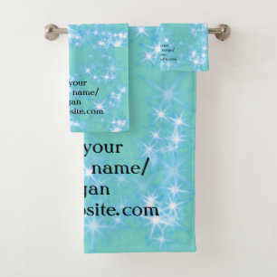 Simple elegant custom logo here company t bath towel set