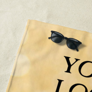 Simple elegant custom logo here company          t beach towel