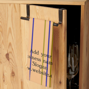 Simple elegant custom logo here company t tea towel