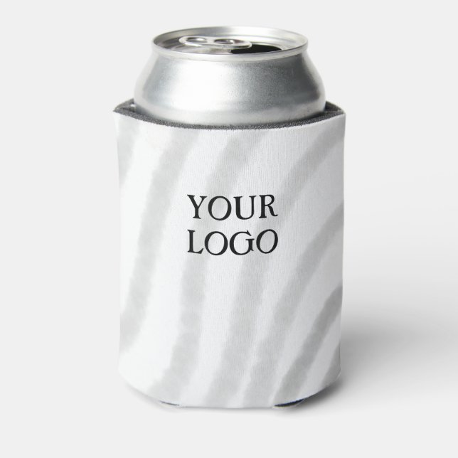 Simple elegant custom logo here company  throw pil can cooler (Can Back)