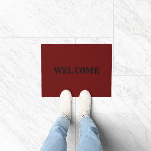 Simple elegant custom logo here company   tt doorm doormat