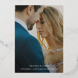 Simple Elegant Custom Save the Date Gold