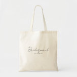 Simple Elegant Customisable Bridesmaid Tote<br><div class="desc">This lovely minimalistic style bridesmaid tote bag will be great for wedding thank you gifts or favours.</div>