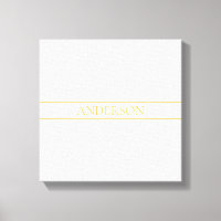 Simple Elegant Customisable Text | Gold Off White