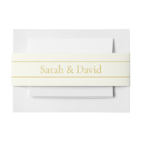 Simple Elegant Customisable Text | Gold Off White