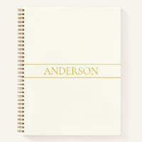 Simple Elegant Customisable Text | Gold Off White