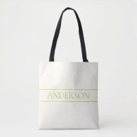 Simple Elegant Customisable Text | Gold Off White