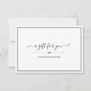 Simple Elegant Customised Gift Certificate