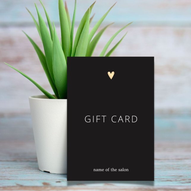 Simple Elegant Dark Grey Gold Heart Beauty (Creator Uploaded)