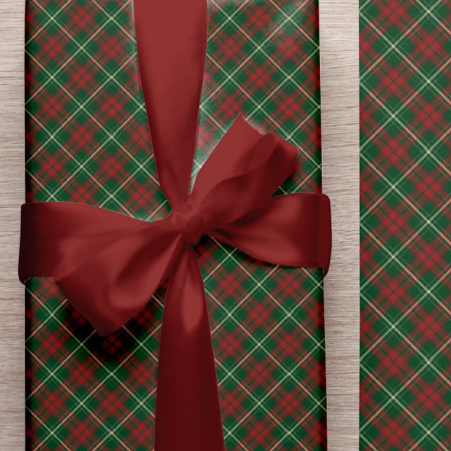 Simple elegant dark red burgundy gift wrap satin ribbon (The wrapping paper can be purchased separately)