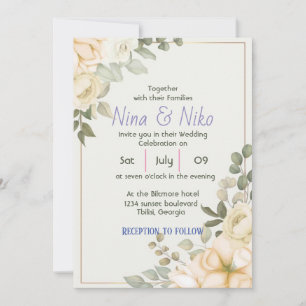 Simple elegant design  Invitation