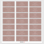 Simple Elegant | Dusty Rose Guest Address Labels<br><div class="desc">These simple elegant | dusty rose wedding guest address labels are perfect for your modern minimalist dusty rose wedding. The design features minimal contemporary font accompanied by formal calligraphy. Keep it as is,  or choose to personalise it with your own artwork or photos!</div>