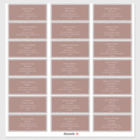 Simple Elegant | Dusty Rose Guest Address Labels