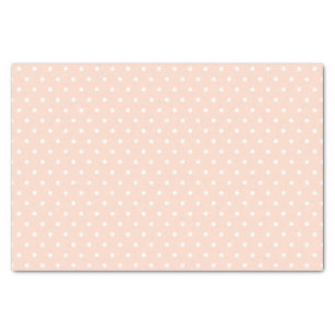 Simple Elegant Dusty Rose Pink with Polka Dots Tissue Paper