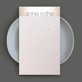 Simple Elegant Earring Display Holder Business Card