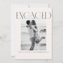 Simple Elegant Engagement Card
