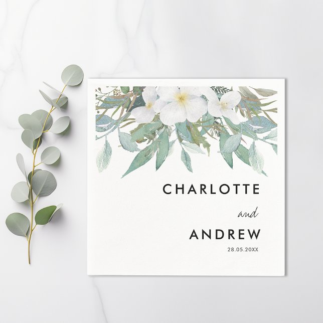 Simple Elegant Eucalyptus napkins (Creator Uploaded)