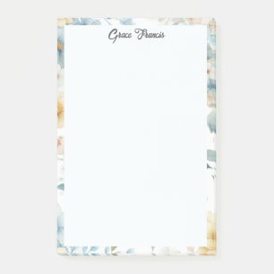 Simple Elegant Floral Personalised      Post-it Notes