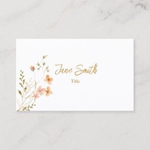 Simple Elegant Flower Business Card