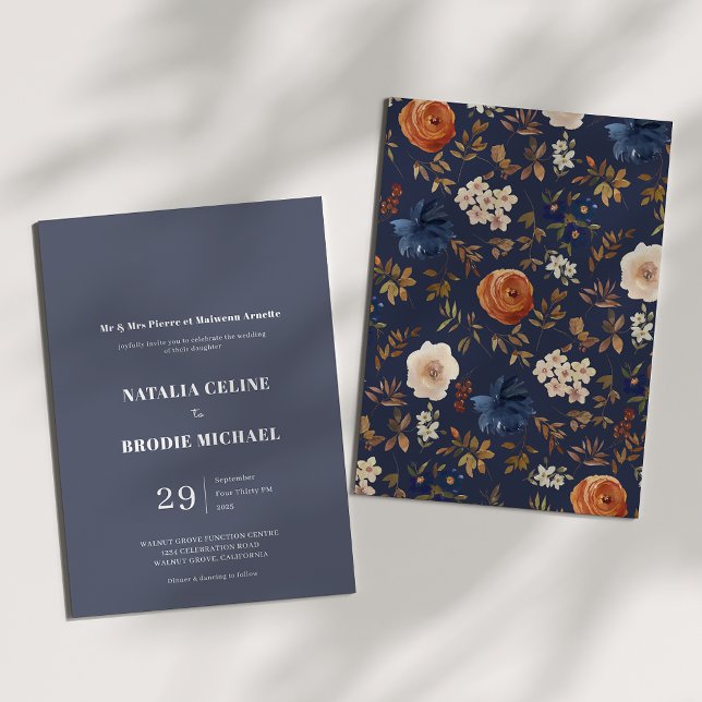 Simple Elegant French Country Wedding Invitation (Creator Uploaded)