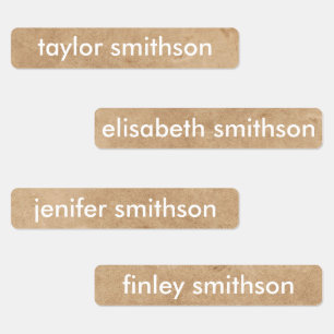 Simple Elegant Gender Neutral Add Your Name School