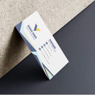 Simple Elegant Geometric  Business Card