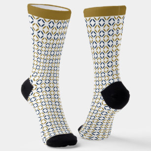 Simple elegant geometric pattern. socks