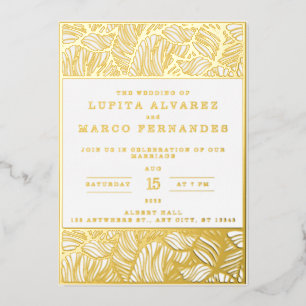 Simple Elegant Gold and White Wedding Real