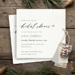 SIMPLE ELEGANT GOLD KRAFT TYPOGRAPHY Bridal Shower Invitation<br><div class="desc">If you need any further customisation or any other matching items,  please feel free to contact me at yellowfebstudio@gmail.com</div>
