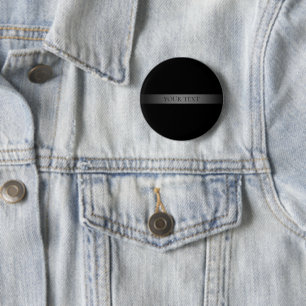 Simple Elegant Gradient Stripe Editable Colour 6 Cm Round Badge